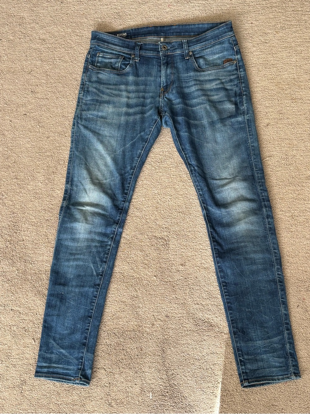 G-Star Raw Faded Blue Skinny Jeans